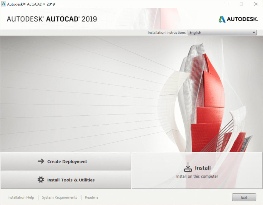 Autodesk AutoCAD 2019.1.2 เวอร์ชันเต็มฟรี ไฟล์เดียวพร้อมคำแนะนำในการติดตั้ง