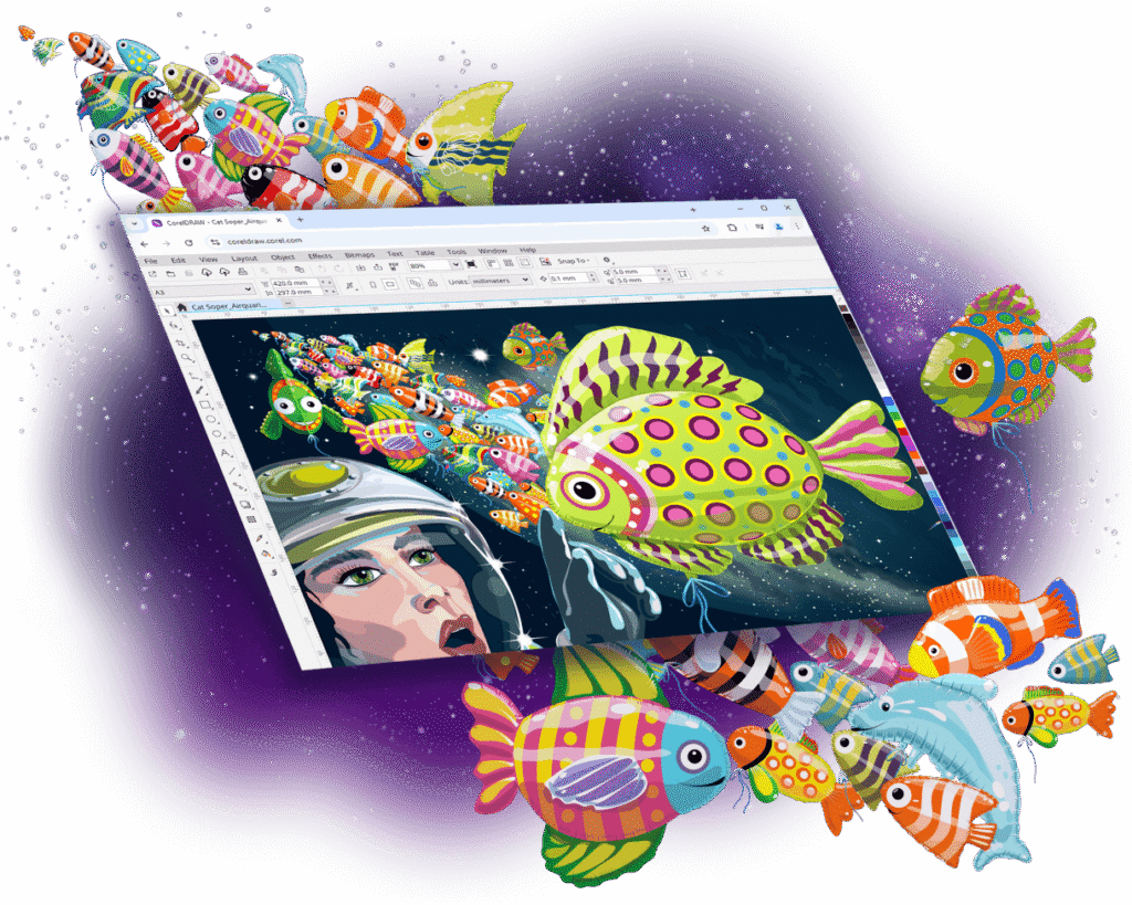 CorelDRAW 2025 v26.2.0.16 | โปรแกรมวาดเวกเตอร์ฟรี