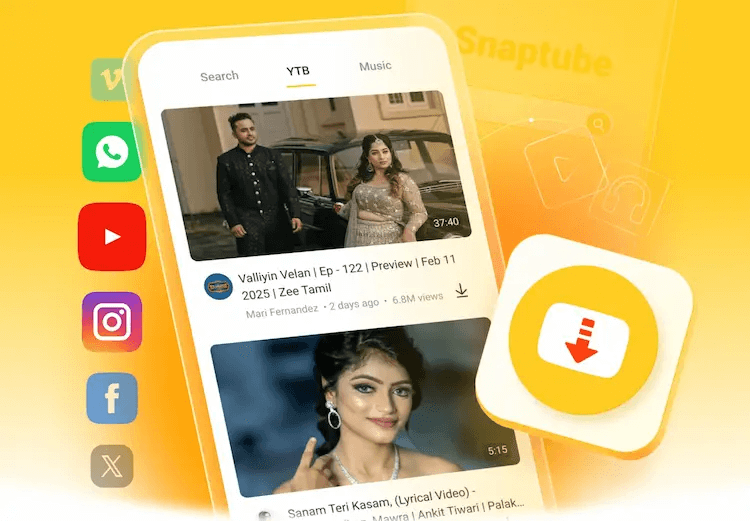 SnapTube Pro v7.46.1.74603801 (Mod APK) ฟังเพลงโหลดยูทูปฟรี
