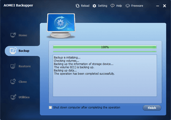 AOMEI Backupper 7.5.0 | ถาวร โปรแกรมสำรองข้อมูล โคลนวินโดว์