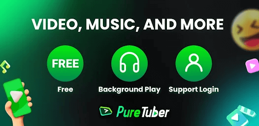 Pure Tuber 5.4.0.101 (MOD APK) ฟรี ดูพื้นหลังไม่มีโฆษณา ล็อกอินได้