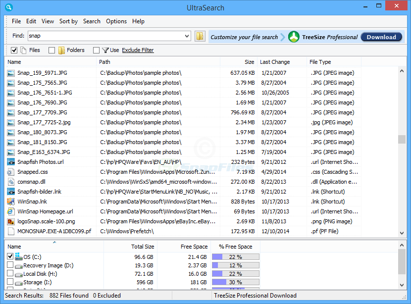 UltraSearch Pro 4.8.2.1182 | โปรแกรมค้นหาไฟล์ในเครื่องขั้นสูง