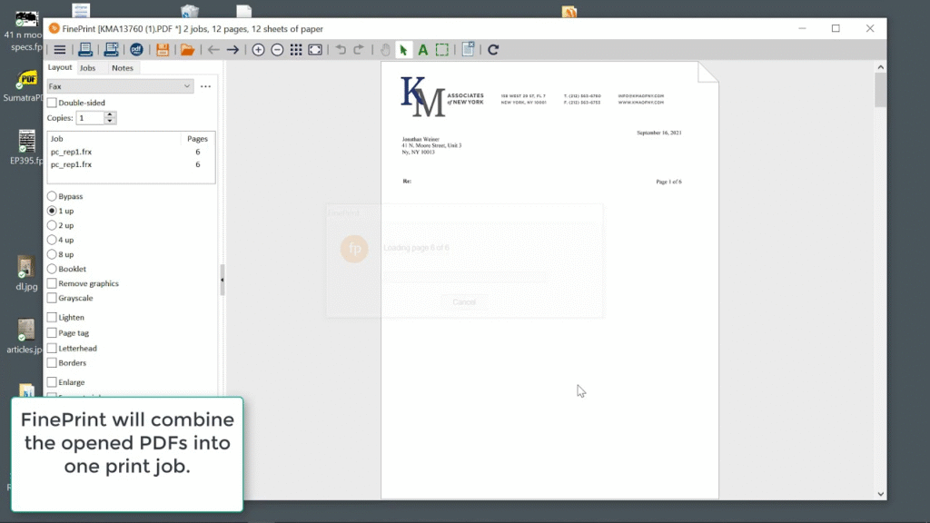 FinePrint 12.16 | ฟรีถาวร จัดการรูปแบบเอกสารก่อนสั่งพิมพ์
